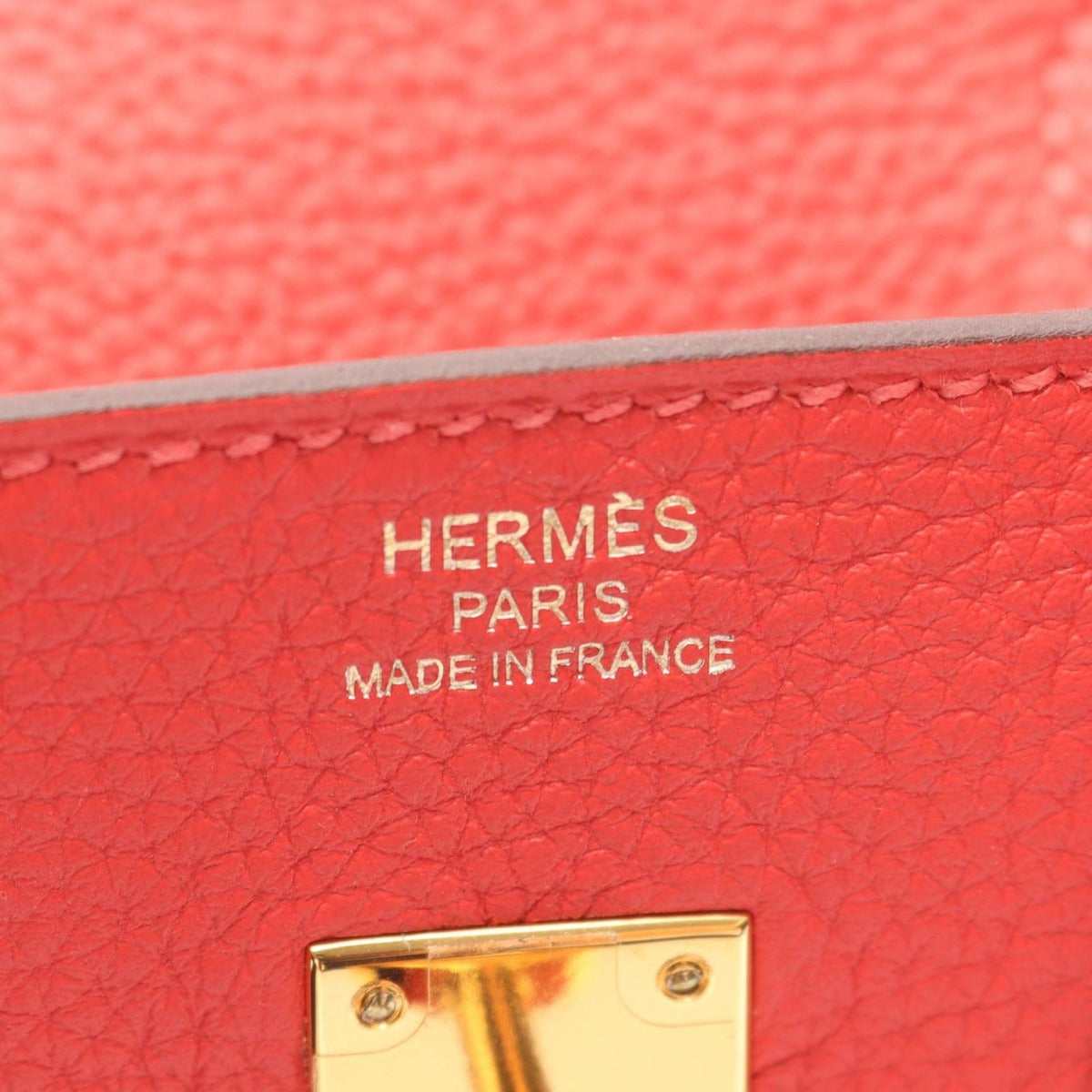 Hermes Handbag Birkin 25 Rouge Pivoine Leather — view 4