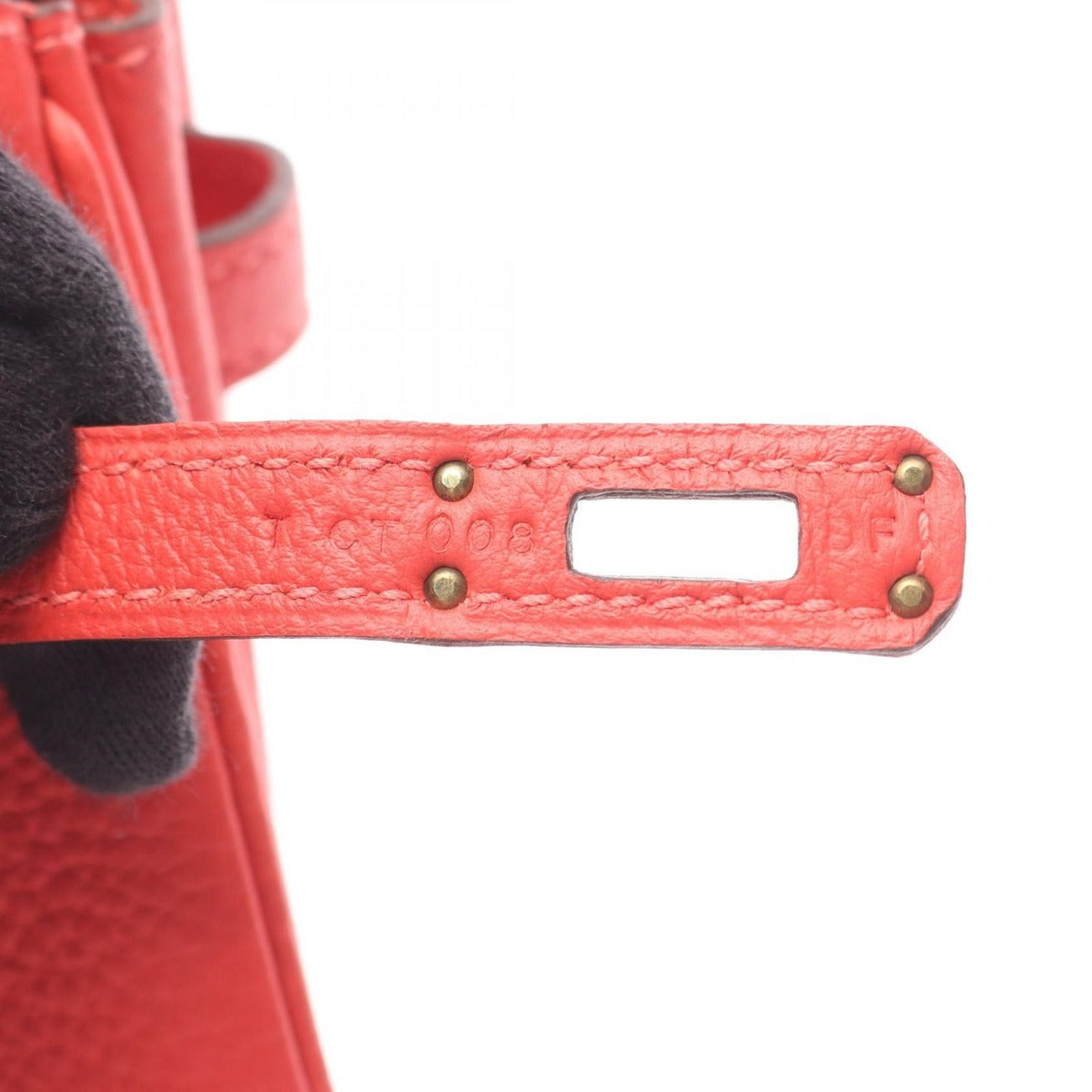 Hermes Handbag Birkin 25 Rouge Pivoine Leather — view 5