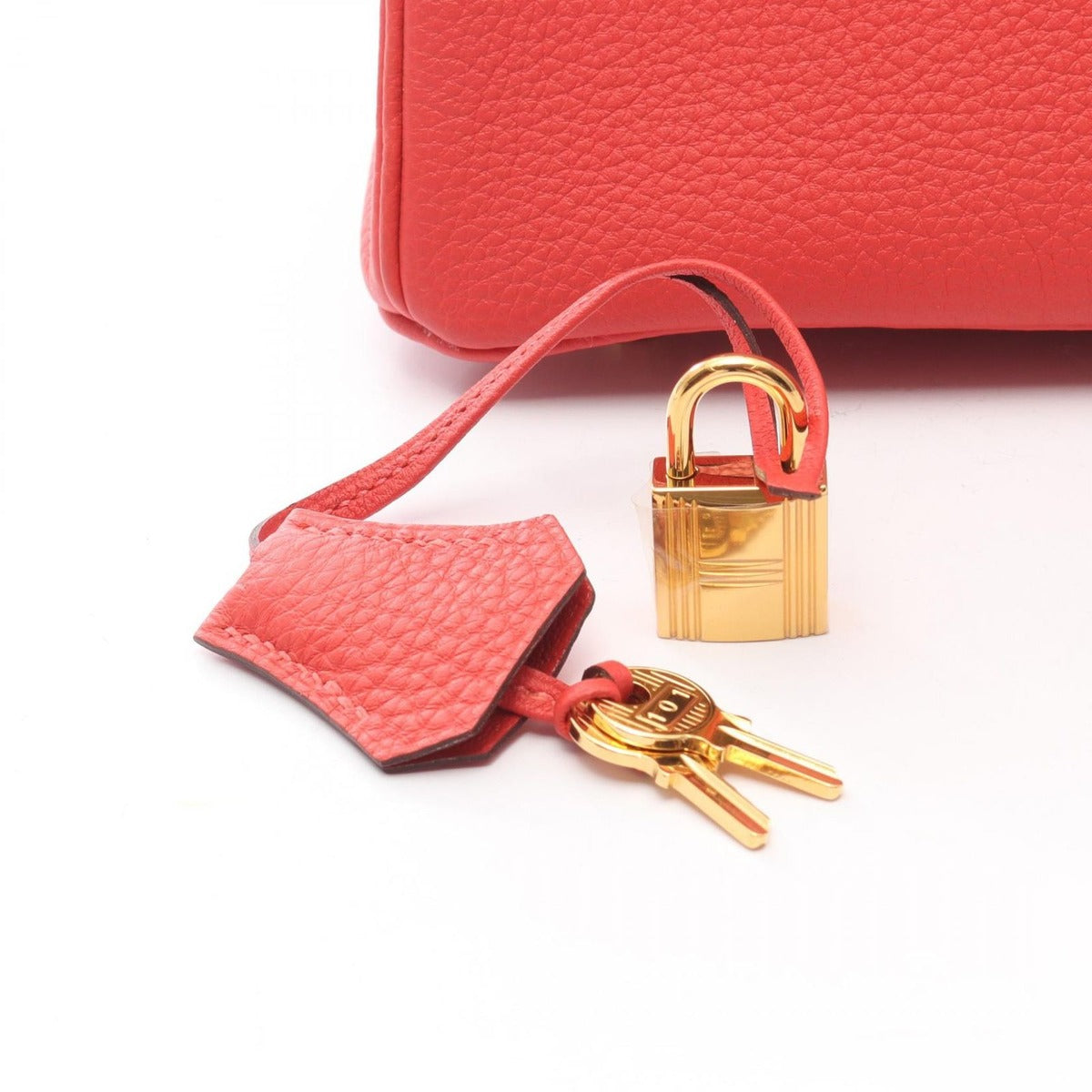 Hermes Handbag Birkin 25 Rouge Pivoine Leather — view 6