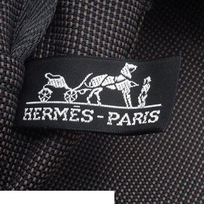 Hermes Her Line MM Gray Silver Nylon Canvas Tote Bag — view 6