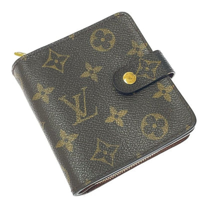 Louis Vuitton M61667 Monogram PVC Compact Zip Bifold Wallet Brown 329959