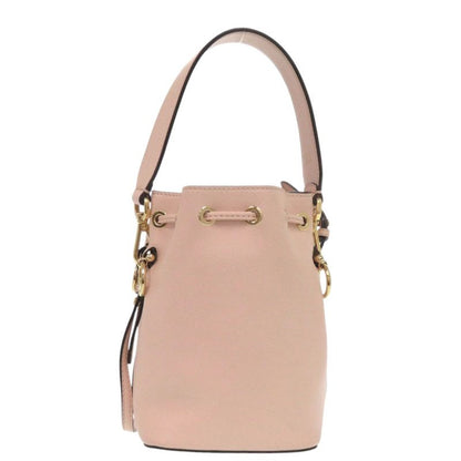 Fendi Montresor Mini 8bs010 Leather Pink 2way Handbag 0267 Fendi