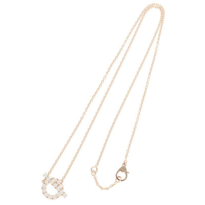Hermes Finesse 18K Pink Gold Diamond Necklace Ladies