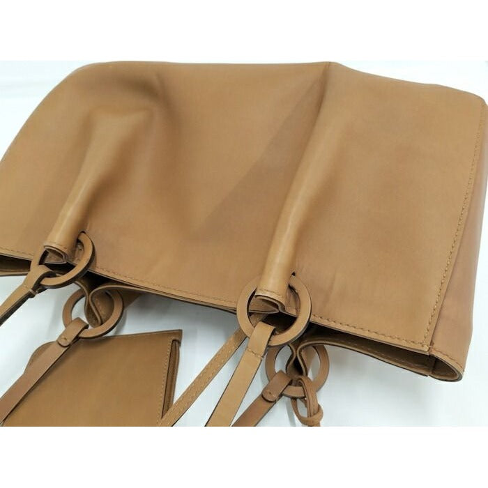 Gucci Tote Bag with Pouch Leather Brown 94898 — view 6