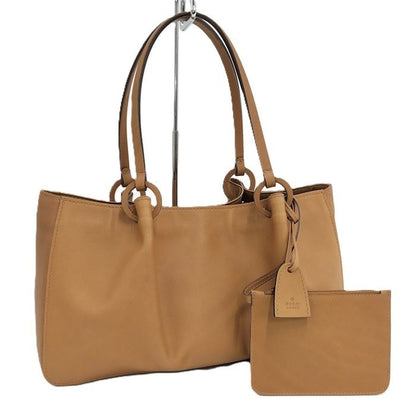 Gucci Tote Bag with Pouch Leather Brown 94898