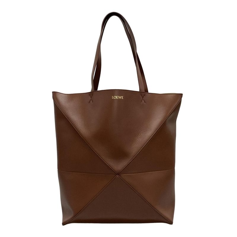 Loewe Tote Bag Puzzle Fold Tote XL Brown Fold