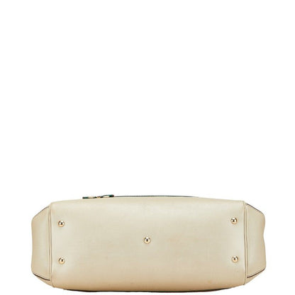 Gucci GG Canvas Mayfair Sherry Line Handbag Shoulder Bag 2WAY 257349 Beige