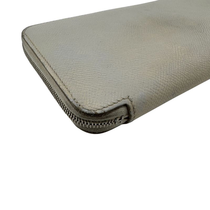 Hermes Azap Long Silk Inn Round Zipper Long Wallet Branded Card Holder Coin