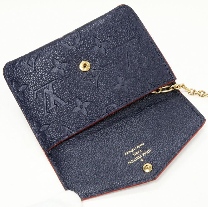 Louis Vuitton Coin Case Key Case Monogram Empreinte Marine Rouge Pochette Cles