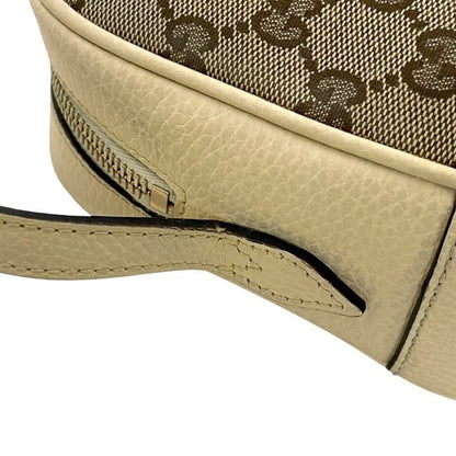 Gucci Shoulder Bag Beige Cream White 449413 Excellent Condition