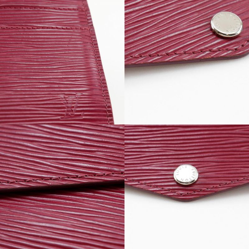 Louis Vuitton Portefeuille Sarah M60580 Epi Leather Fuchsia Pink Ra4138 Ladies