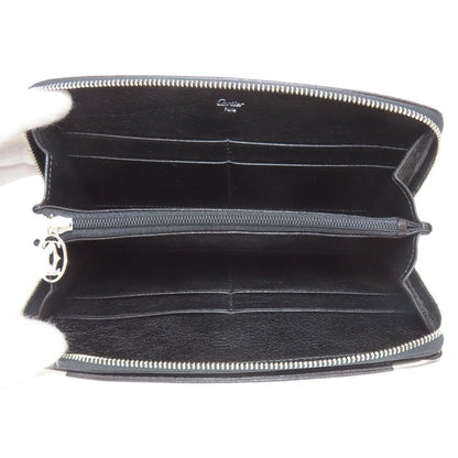Cartier Must Line Long Wallet With Coin Purse Leather Ladies