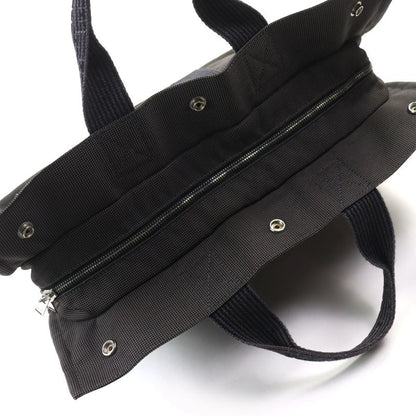 Hermes Yale Line MM Silver Hardware Canvas Tote Bag With H Logo Serie Button