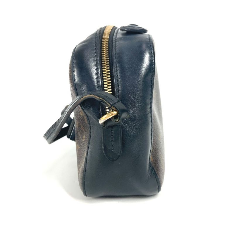 Louis Vuitton Shoulder Bag Saintonge M43555 Monogram Canvas Noir Black Brown