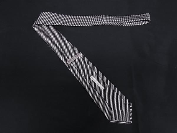 Bottega Veneta 100% Silk Dotted Polka Dot Business Tie Men's Black Db2931