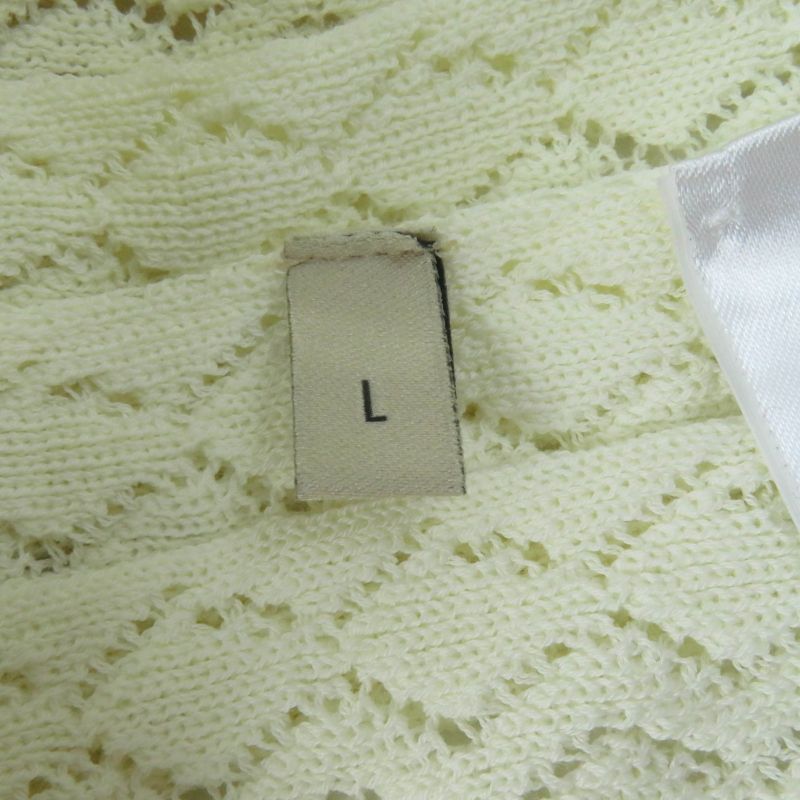 Gucci×adidas 702874 Three Line Cotton Knit Pleated Skirt Ivory L Made In Italy