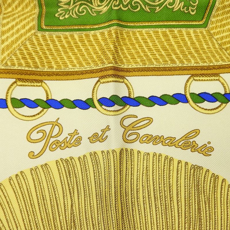 Hermes Scarf Carré 90 Silk Multicolor Fashionable Poste Et Cavalerie Saber