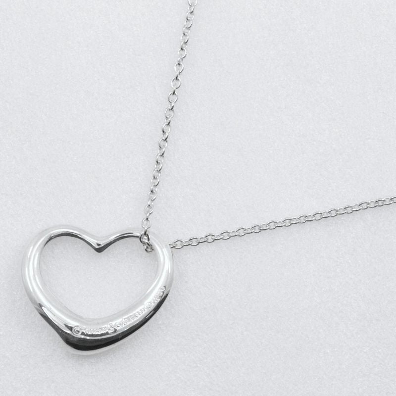 Tiffany & Co Open Heart Elsa Peretti 925 Silver Ladies 4.6g Necklace