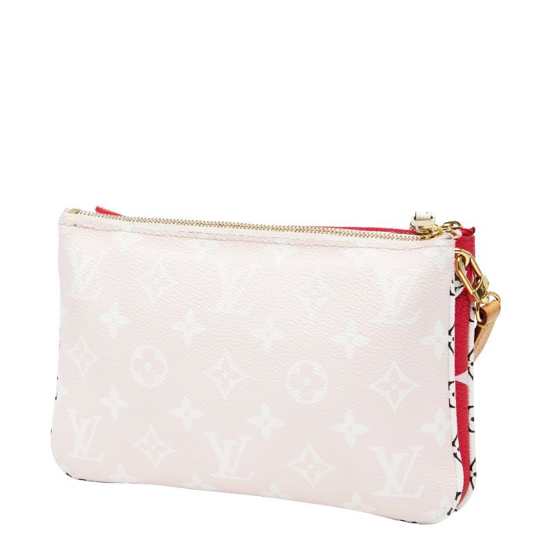 Louis Vuitton Monogram Giant Pochette Double Zip Crossbody Shoulder Bag M67561