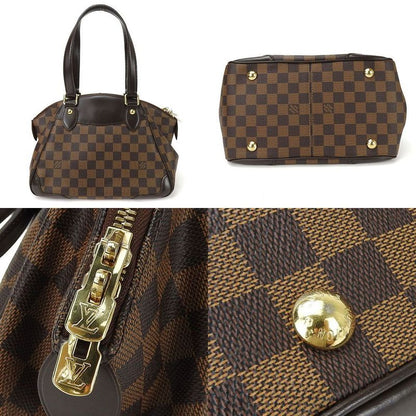 Louis Vuitton Handbag Shoulder Verona Pmn41117damier Ebene Leather Goldhardware