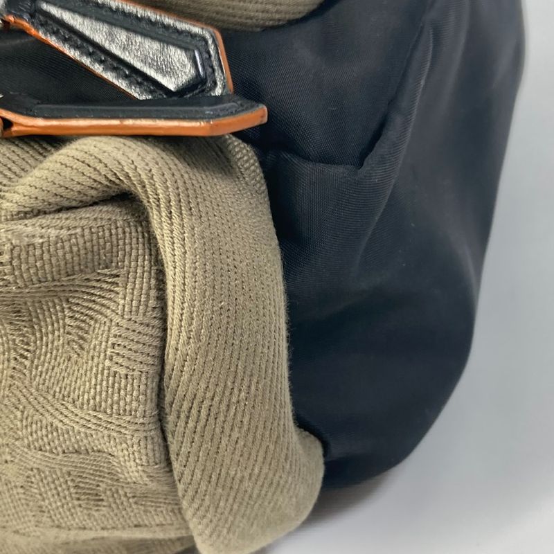 Fendi Backpack Sac Zucca Multi 7vz048 Nylon/canvas Black