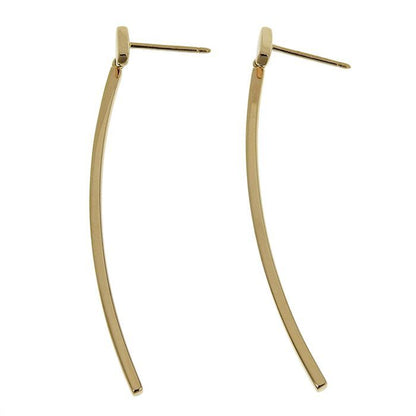 Tiffany & Co T-wire Bar Earrings 18K Pink Gold 750 Pink Gold Earring Accessories