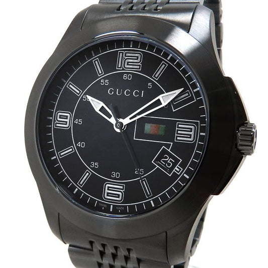 Gucci G-timeless 126.2 Black Dial SS Stainless Steel Battery Operated Automatic