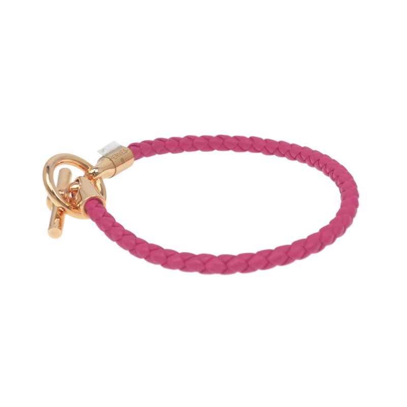 Hermes Grennan Bracelet Rose Mexico Gold Hardware Bangle Accessories -