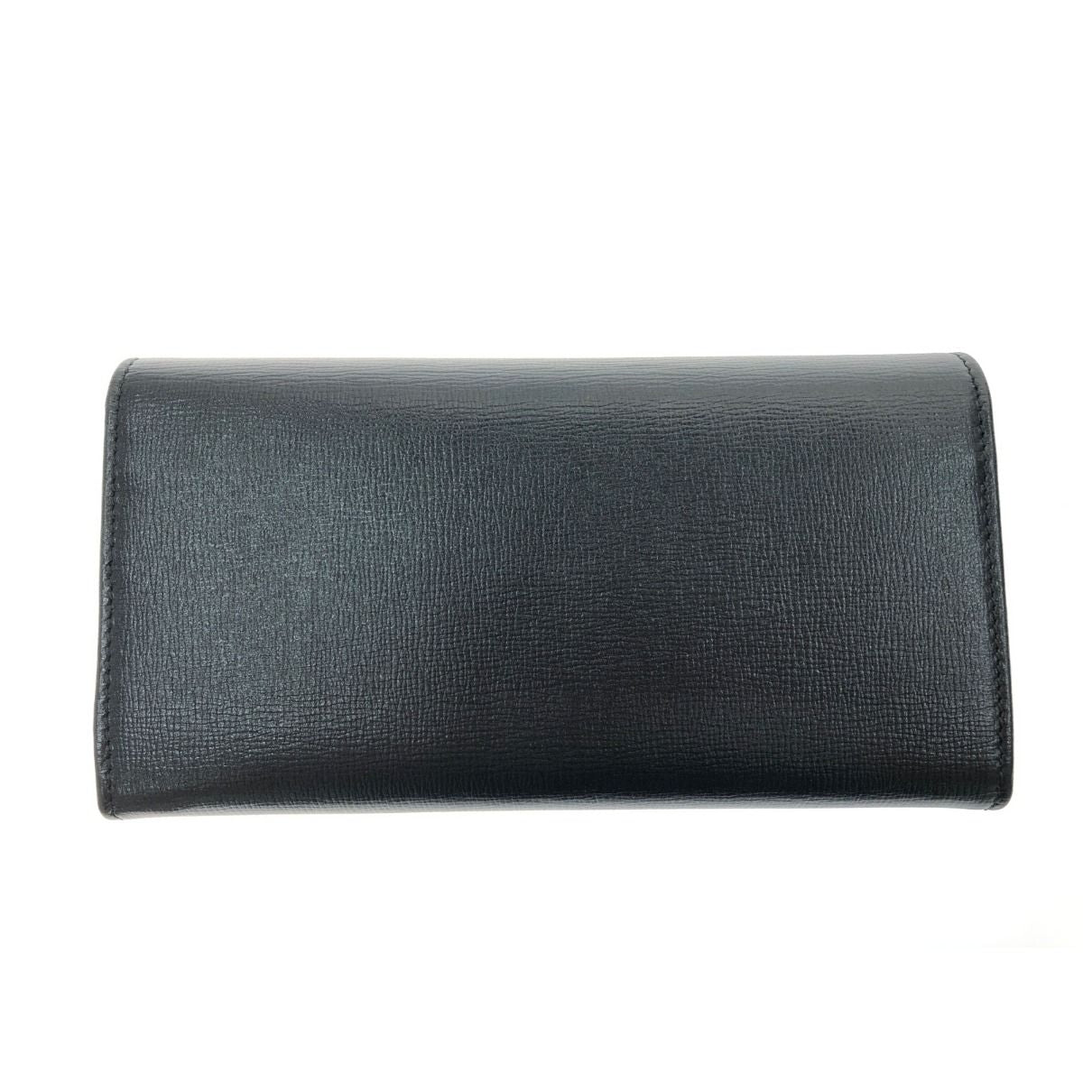 Gucci Women's Long Wallet Interlocking G Marina Leather 598531 Black