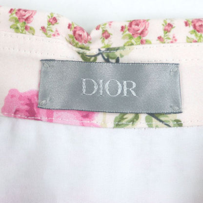  DIOR Homme 293c517a5679 100% Cotton Floral Print Short Sleeve Pink 38 Made In