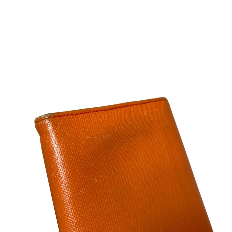 Prada Trifold Wallet - M176a Orange Leather