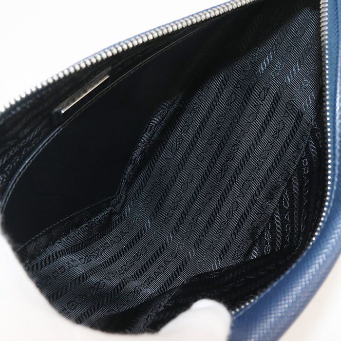 Prada Triangle 2vh155 Crossbody Shoulder Bag Leather Men's