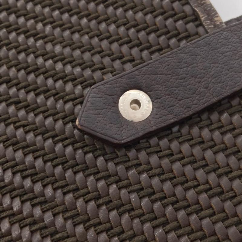 Hermes Amedava Diago PM Tote Bag Leather Polyester Brown Women