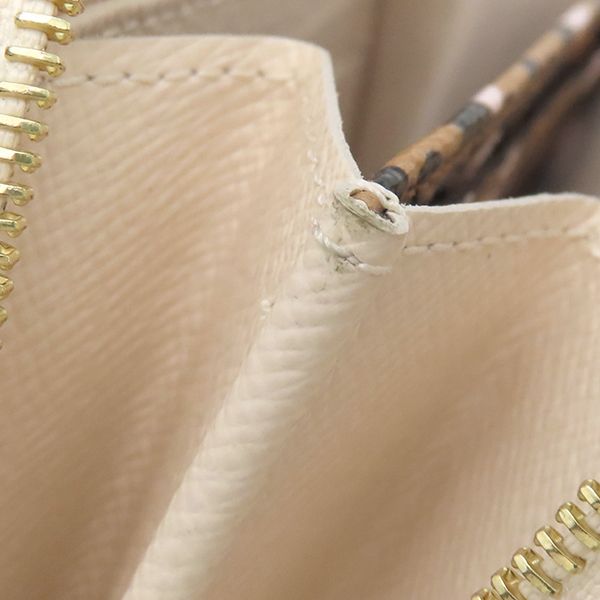 Louis Vuitton Coin Case Zippy Coin Purse Monogram Canvas Cream Gold Hardware