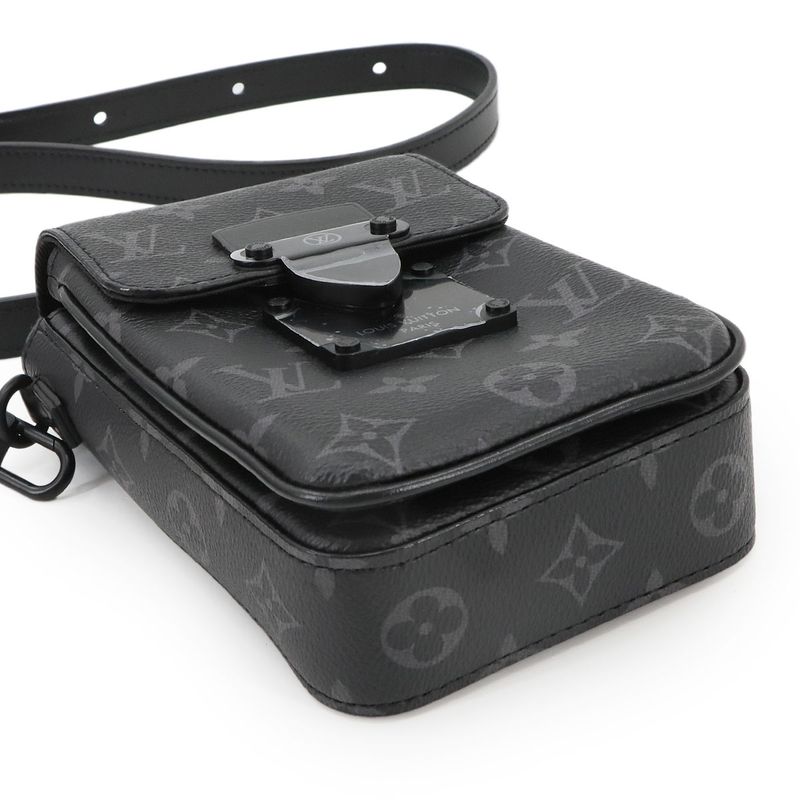 Louis Vuitton Monogram Eclipse S-lock Vertical Wearable Wallet Shoulder 90297978