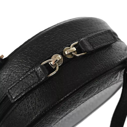 Bvlgari Bee Zero One Mini Shoulder Bag Logo Leather Black 80bs126