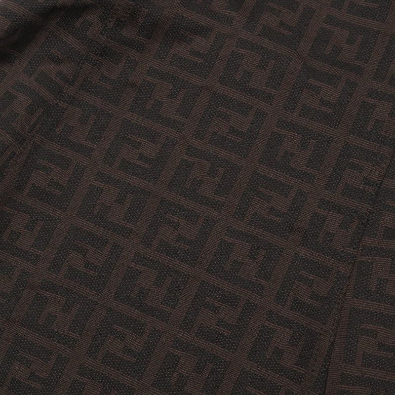 Fendi Size 44 FF Logo Zucca Pattern One Piece Swimwear Swimsuit