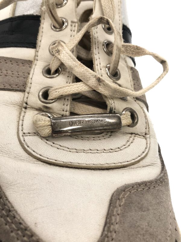 Dior Homme Dior Homme 08aw Low Cut German Trainer Sneakers White Gray 39