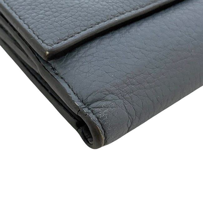 Fendi Fold Wallet Gray Peekaboo 8m0438 Excellent Condition Leather