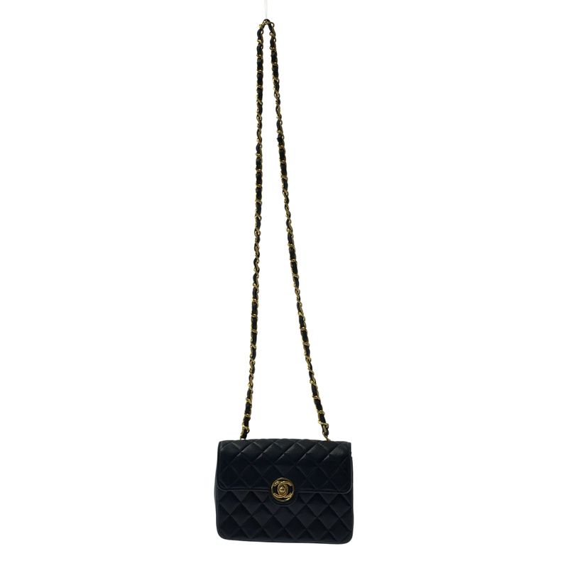 Chanel | Single Flap Mini Matelasse Lambskin Shoulder Bag | Navy Bordeaux |