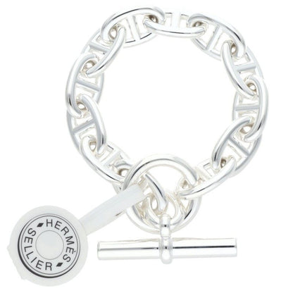 Hermes Chaine D'ancre TGM Chaine D'ancre TGM Silver Bracelet Men's 12link