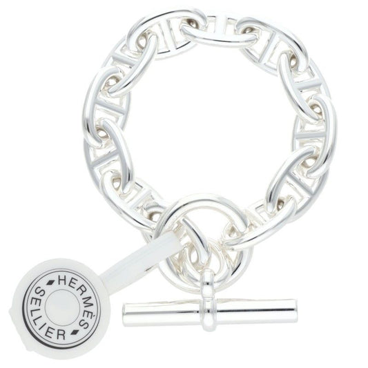 Hermes Chaine D'ancre TGM Chaine D'ancre TGM Silver Bracelet Men's 12link