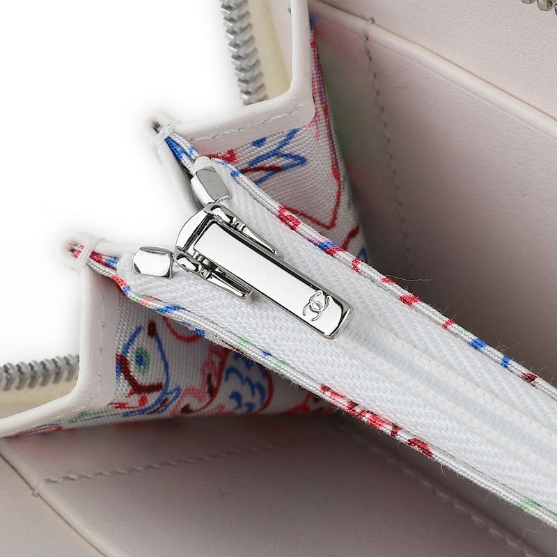 Chanel Coin Case White
