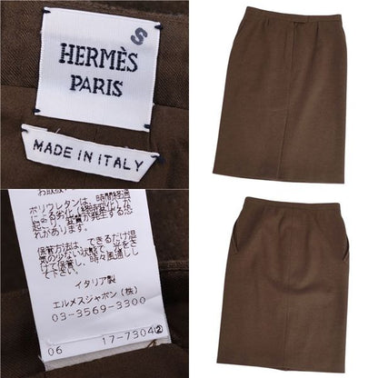 Hermes Skirt Wool Bottoms Women's Made In Italy