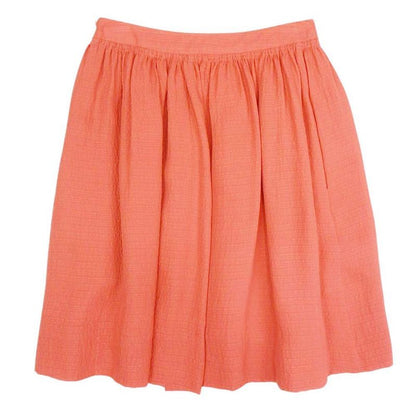 11ss Balenciaga Silk Skirt Flared Silhouette Gathered Tucked Above Knee Length