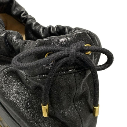 Gucci Shoulder Bag Horsebit 1955 Bucket Bag 602118 Black Drawstring Shape