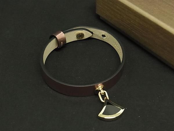 Bvlgari DIVA Dream Leather Bracelet Bangle Accessories Ladies Pink Fc6084
