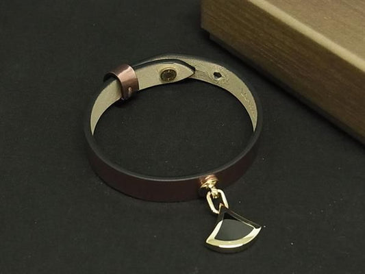 Bvlgari DIVA Dream Leather Bracelet Bangle Accessories Ladies Pink Fc6084