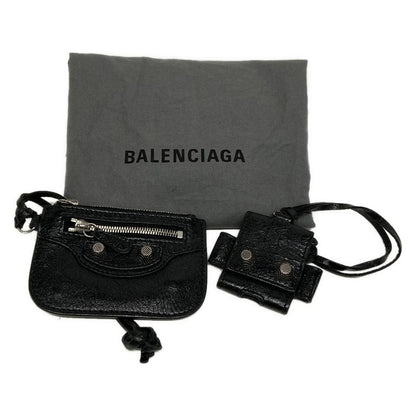 Balenciaga Shoulder Bag Le Cagor Crossbody Bag 719065 Black Lambskin
