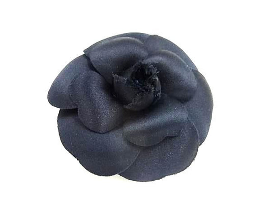 Chanel Camellia Pin Brooch Pin Badge Corsage Accessories For Women In Navy